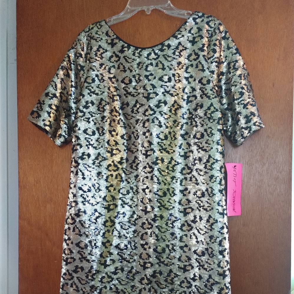 NWT Betsy Johnson sequin dress size 6